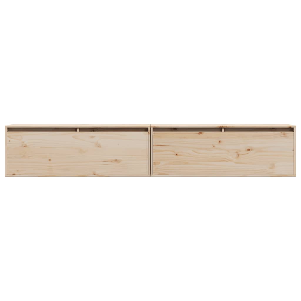 Wandschrank 100x30x35 cm Massivholz Kiefer