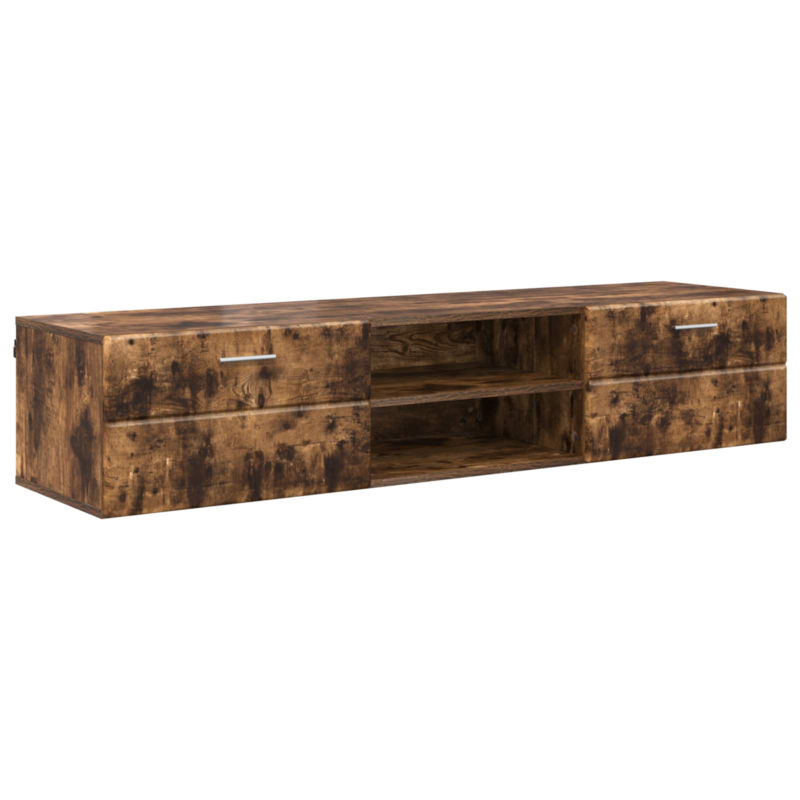 Highboard mit Regal FLORIN Weiß 60 x 35 x 182 cm Holzwerkstoff