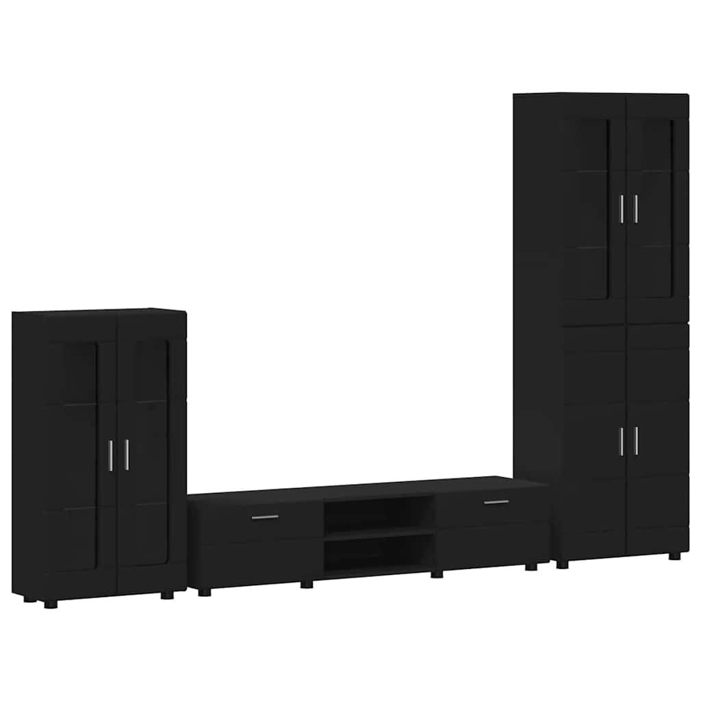 Highboard mit Regal FLORIN Weiß 60 x 35 x 182 cm Holzwerkstoff