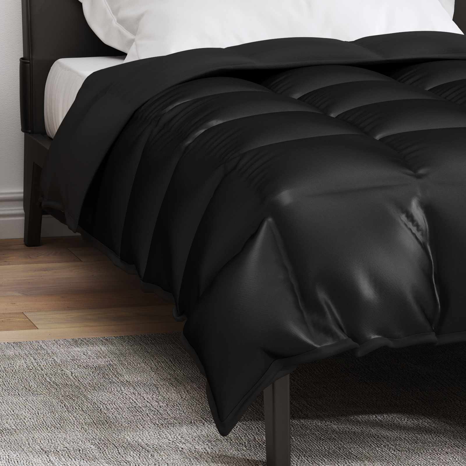 Winterbettdecke Gold 135 x 200 cm Satin und Mikrofaser