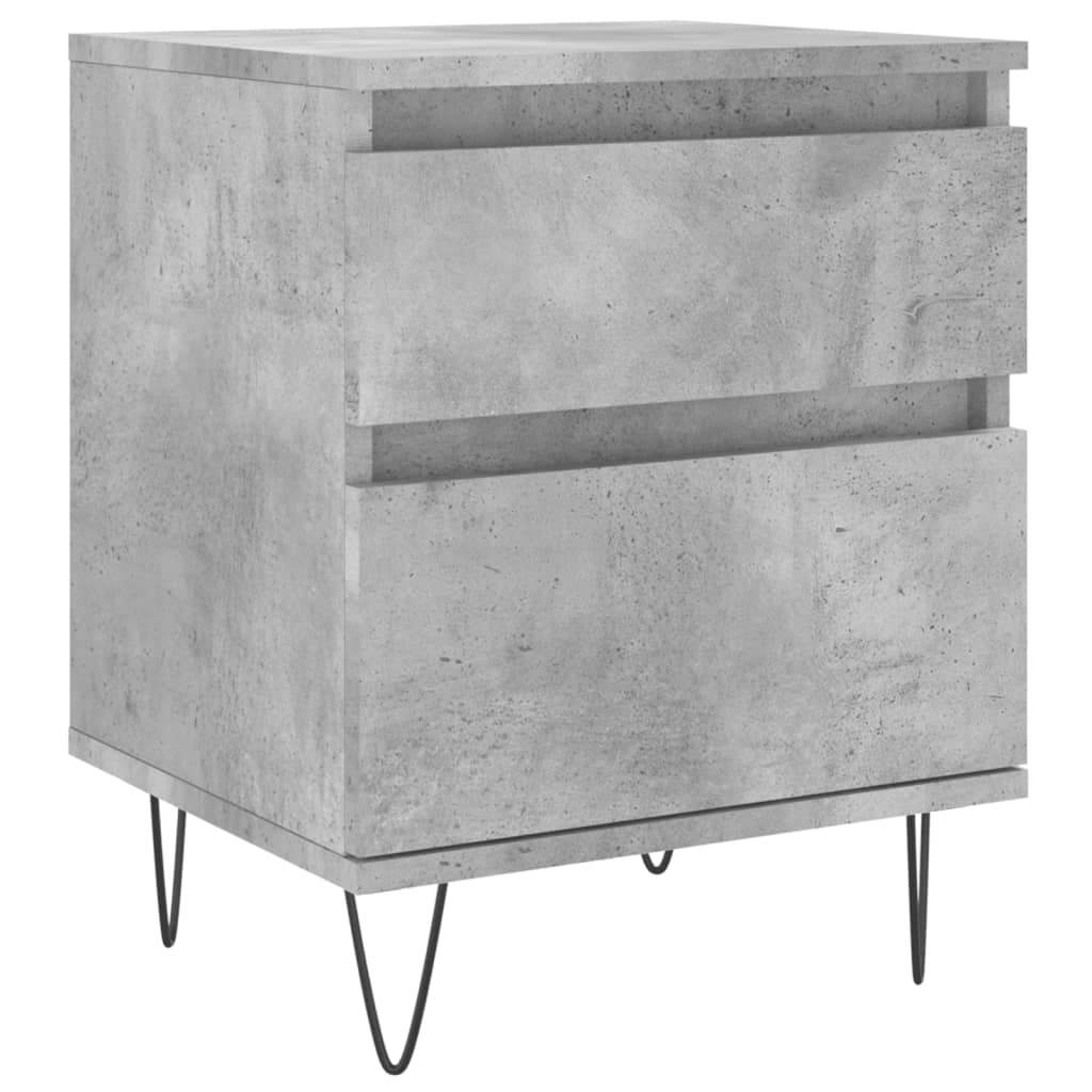 Bettschrank Schwarz Eichen-Optik 40 x 35 x 50 cm Holzwerkstoff