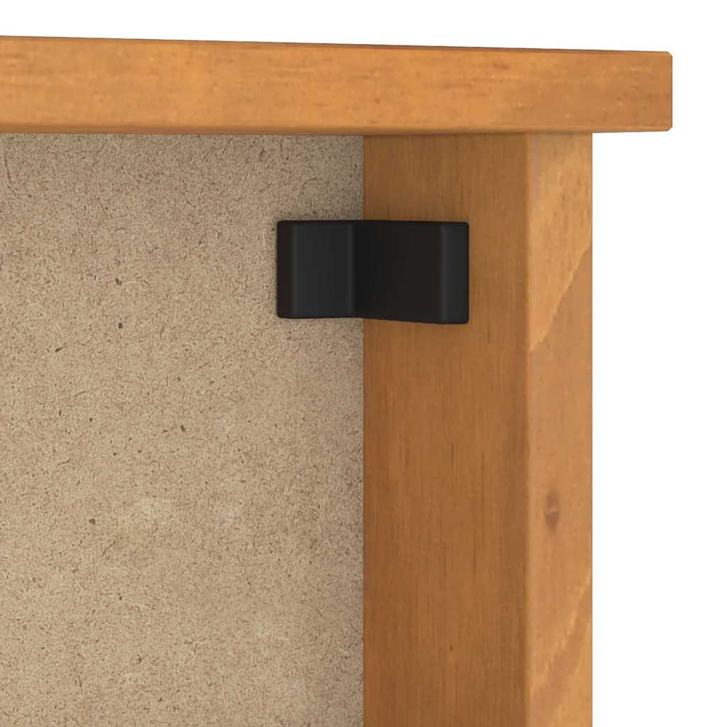 Wandgarderobe SANDNES 45x12x35 cm Massivholz Kiefer