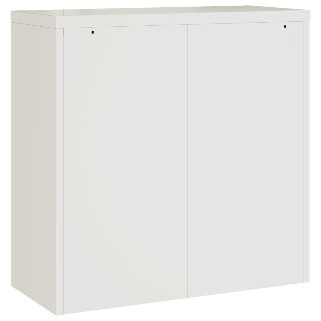 Aktenschrank Weiß 90x40x110 cm Stahl