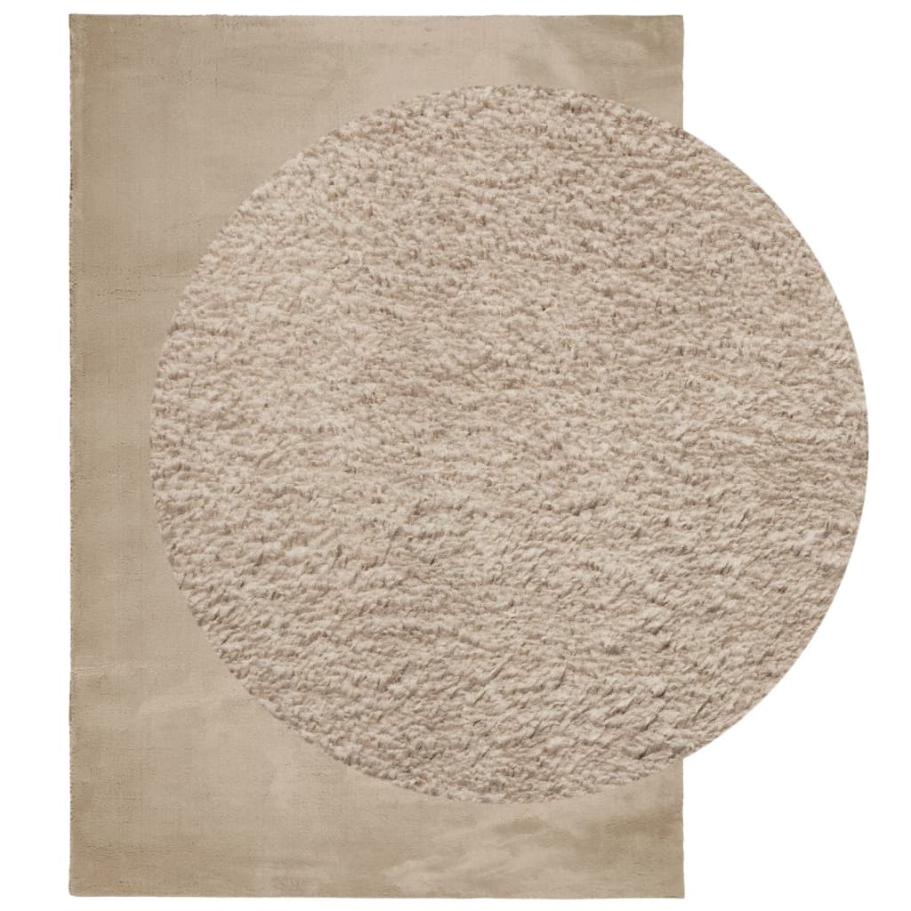 Teppich HUARTE Kurzflor Weich und Waschbar Anthrazit 60x110 cm