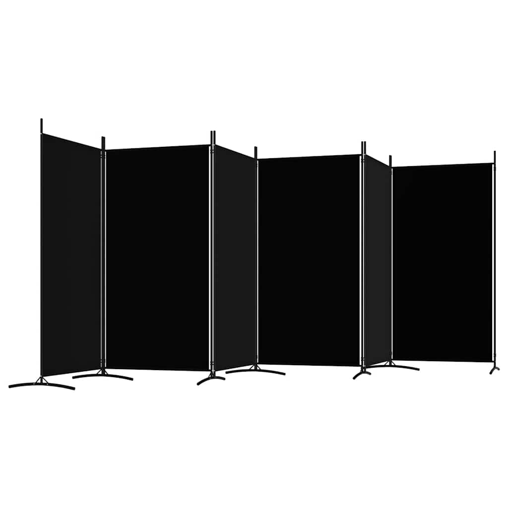 3-tlg. Raumteiler Weiß 260x180 cm Stoff