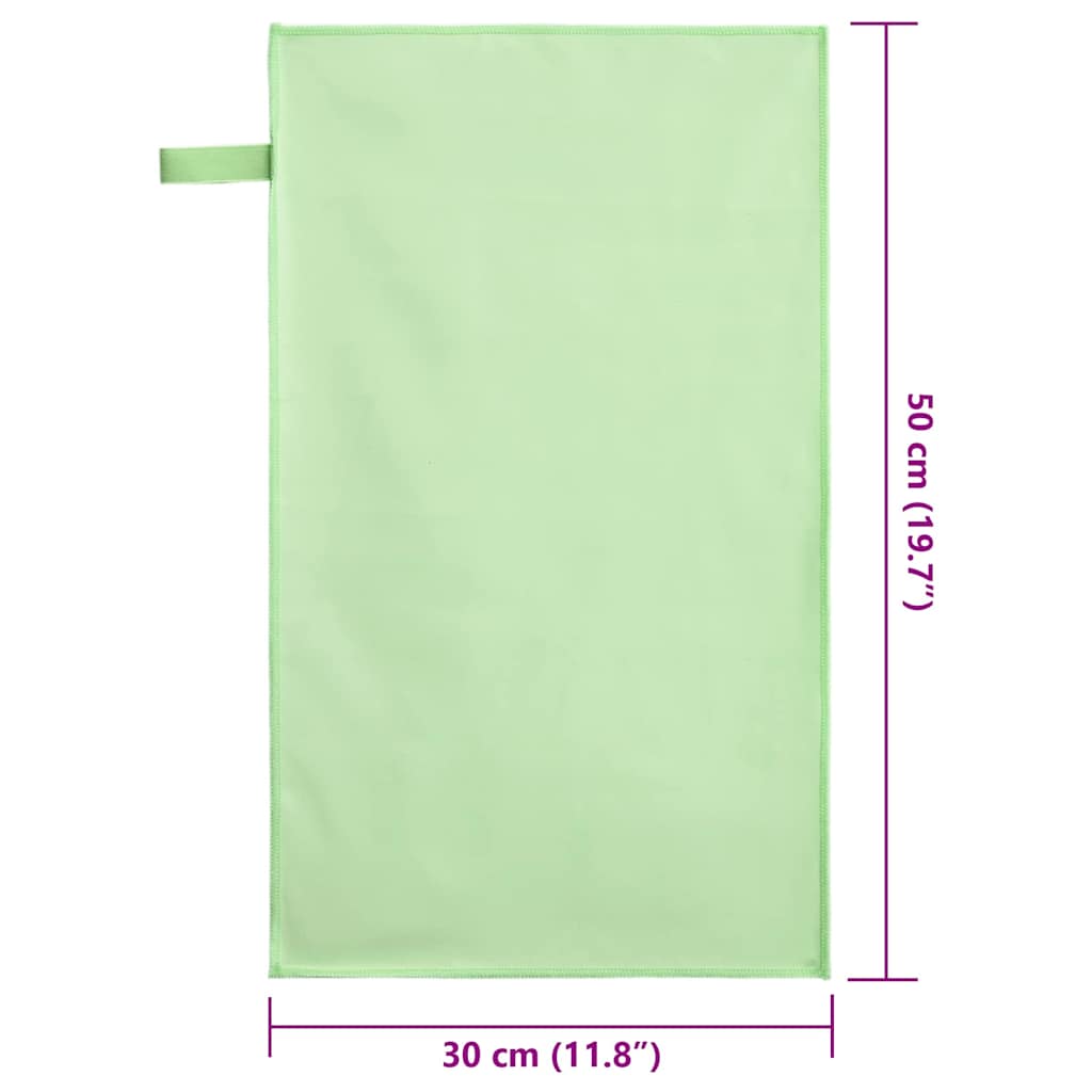 Sporthandtücher 2 pcs Schwarz 50 x 30 cm Polyester und Polyamid