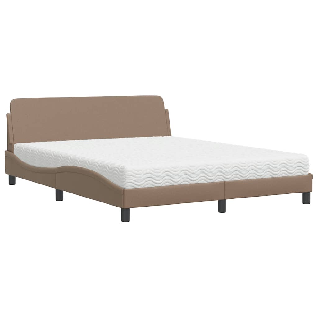 Bett mit Matratze "Dover" Schwarz 80x200 cm Kunstleder