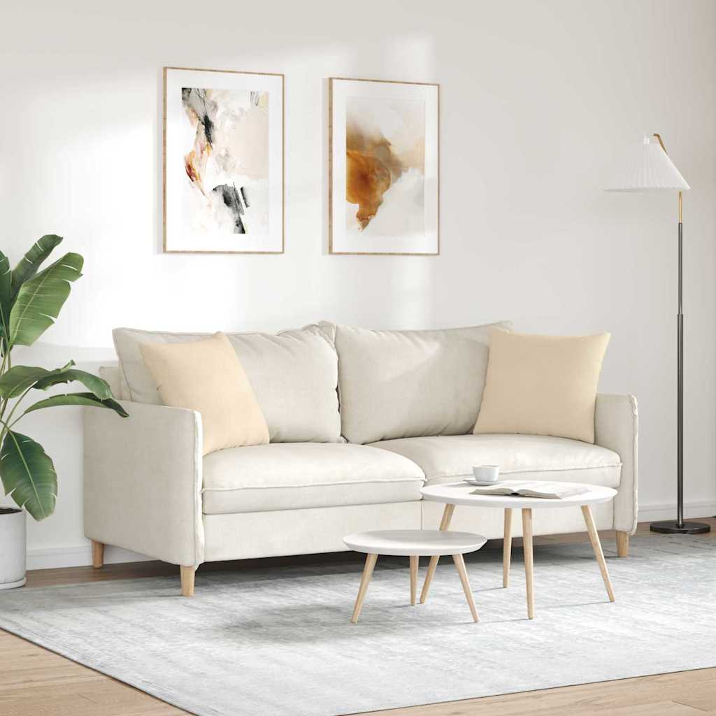 Sofakissen 2 Stück Taupe 50 x 30 cm Stoff