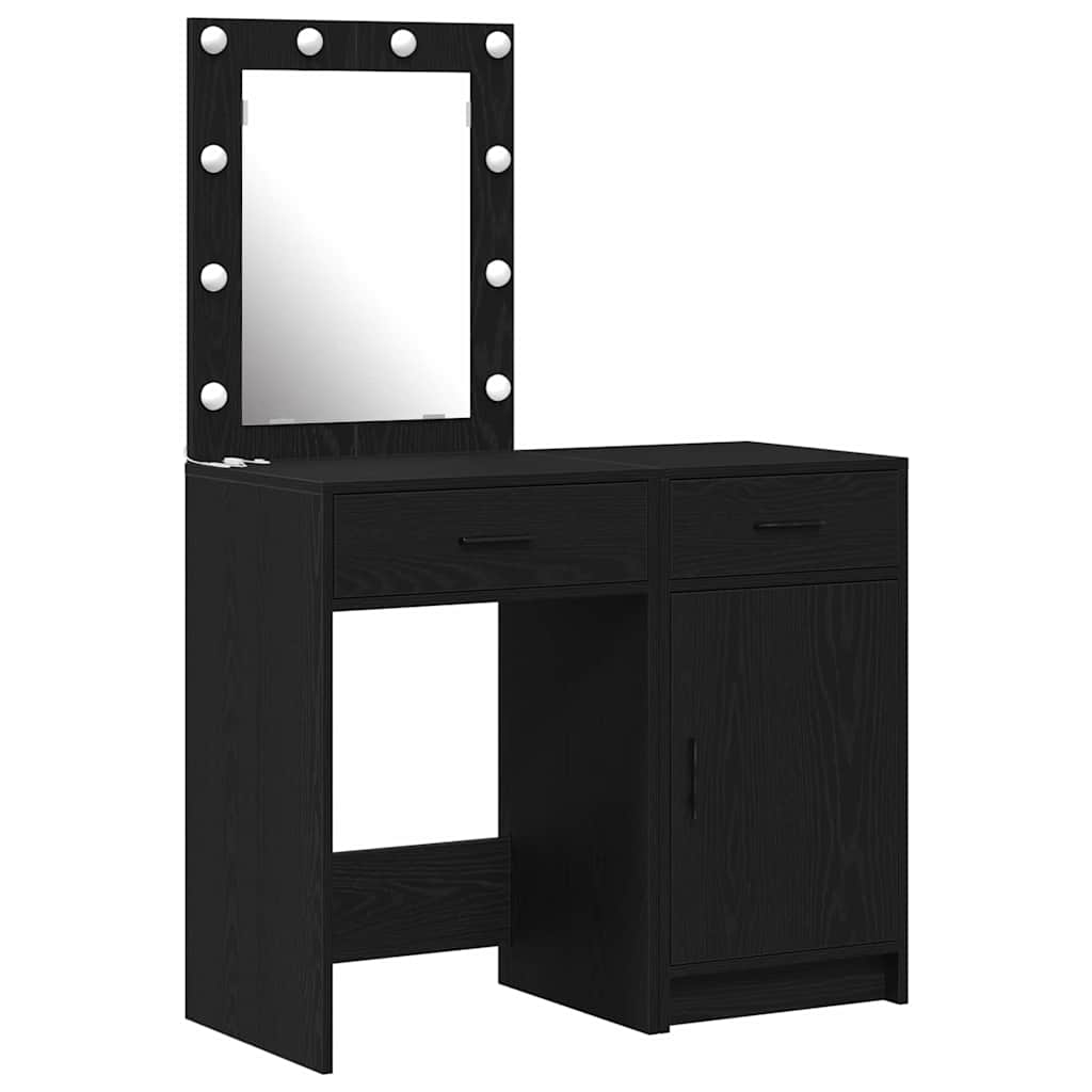 Schminktisch mit Tür 2 pcs Weiß 50 x 41 x 135 cm Holzwerkstoff