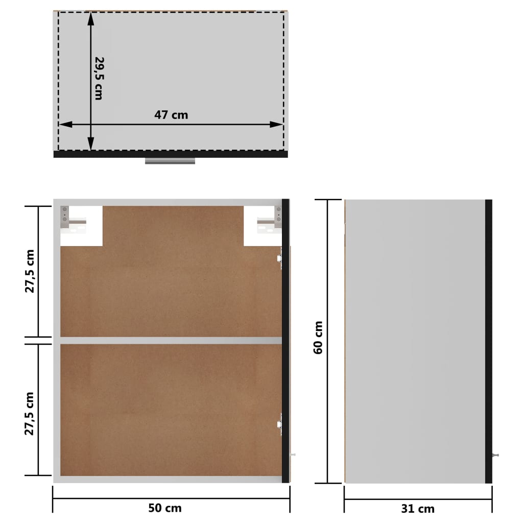 Unterschrank Lyon Weiß 60x46x81,5 cm Holzwerkstoff