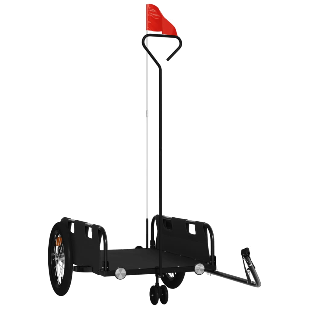Fahrradanhänger Orange Oxford-Gewebe und Eisen