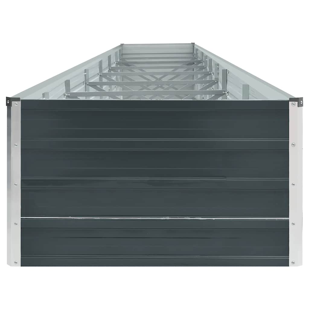 Hochbeet Anthrazit 160 x 80 x 77 cm Verzinkter Stahl