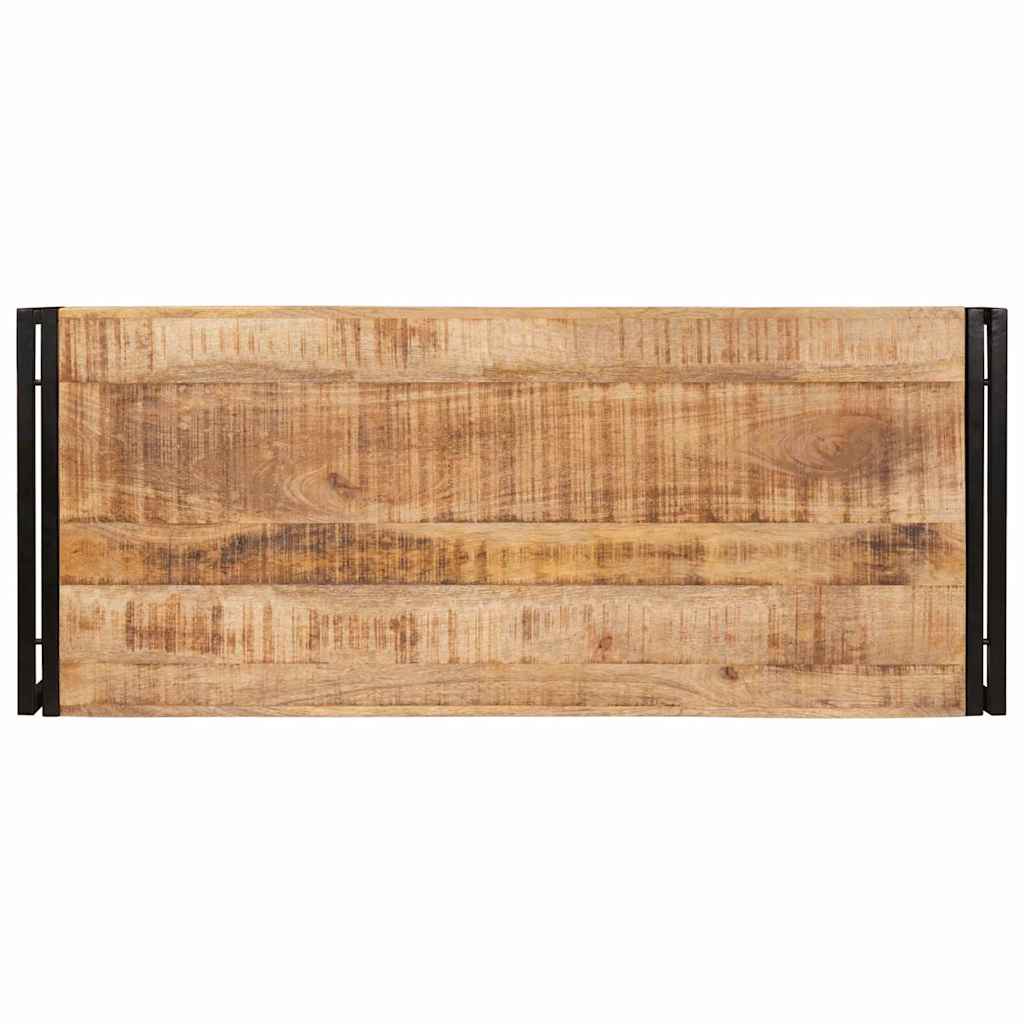 Badregal für Braun 40 x 50 x 23 cm Massives rohes Mangoholz