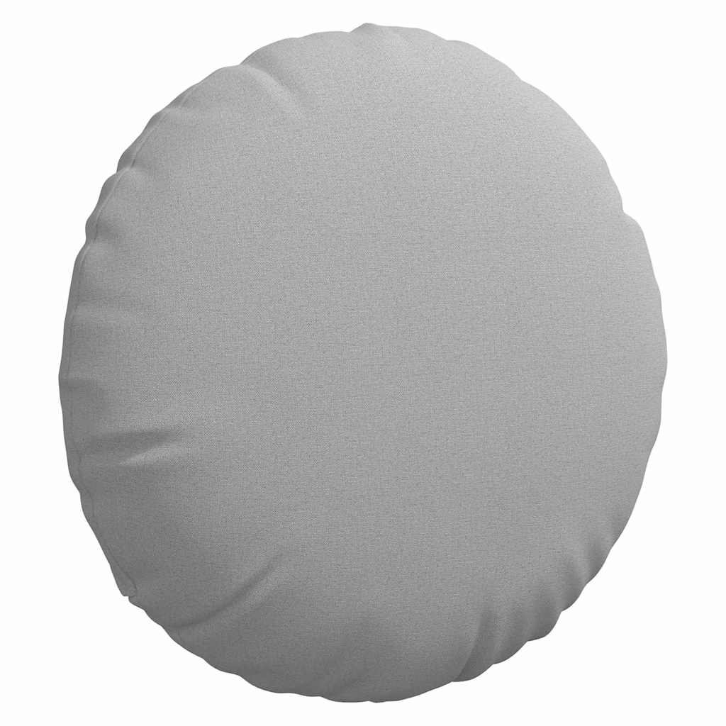 Sitzkissen 2 pcs Hellgrau Ø30 x 13 cm Stoff