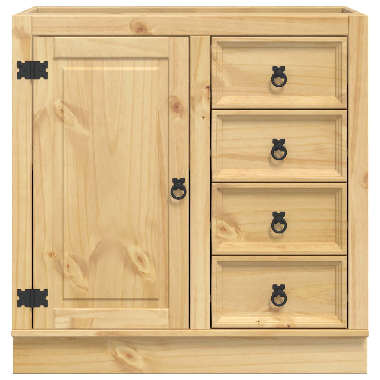 Schrank SKI Honigbraun 60 x 46 x 81,5 cm Massives Kiefernholz