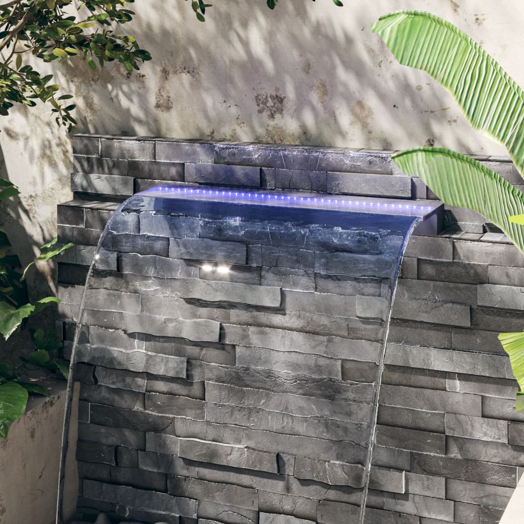 Wasserfall-Element mit RGB LEDs Acryl 30 cm