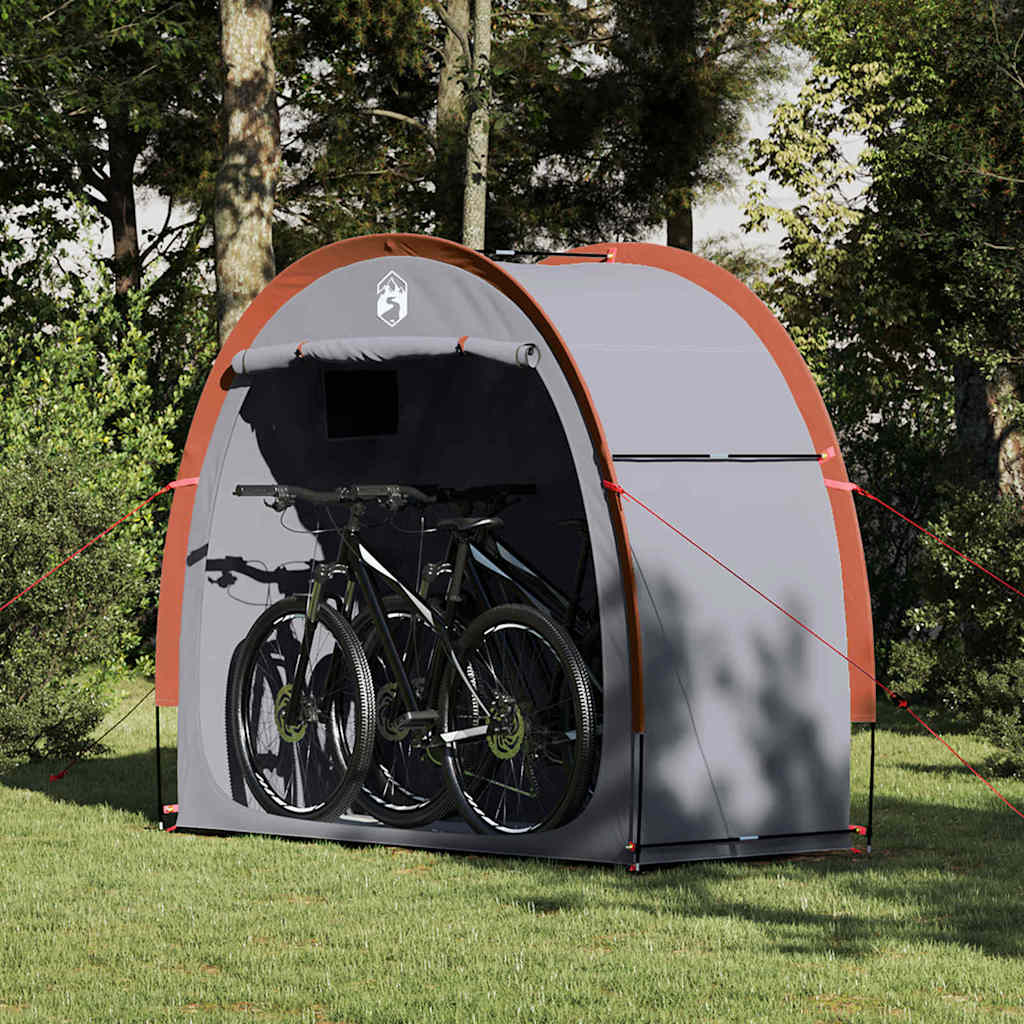 Fahrradgarage mit Dach mit Speicher Grün 210 x 90 x 174 cm