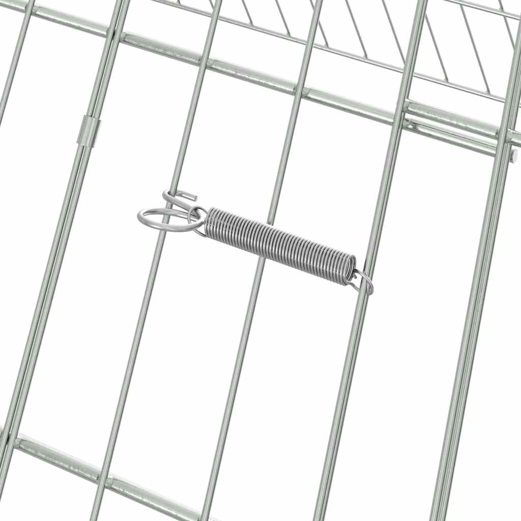 Hühnerkäfig Silber 110 x 55 x 55 cm Verzinkter Stahl