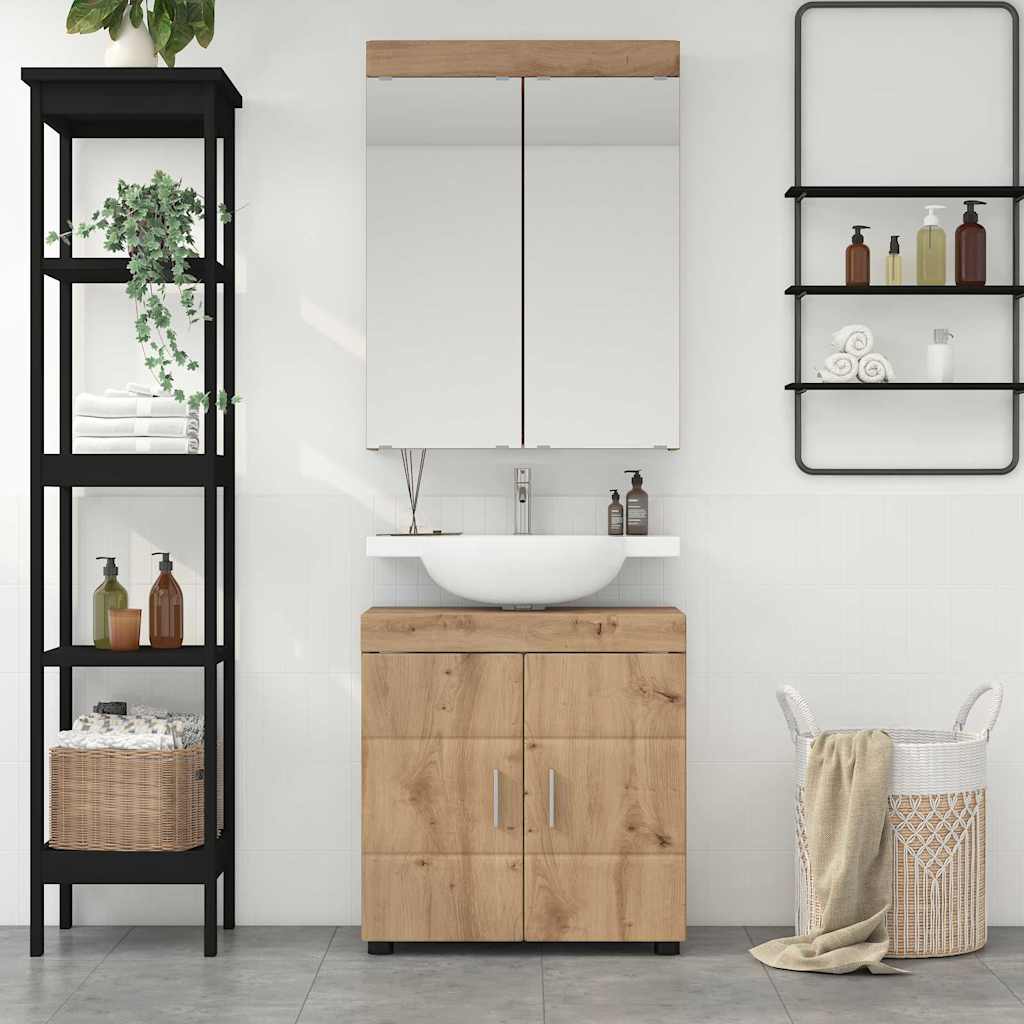 Badezimmermöbel-Set TULUM 2 pcs Weiß 60 x 34 x 63 cm