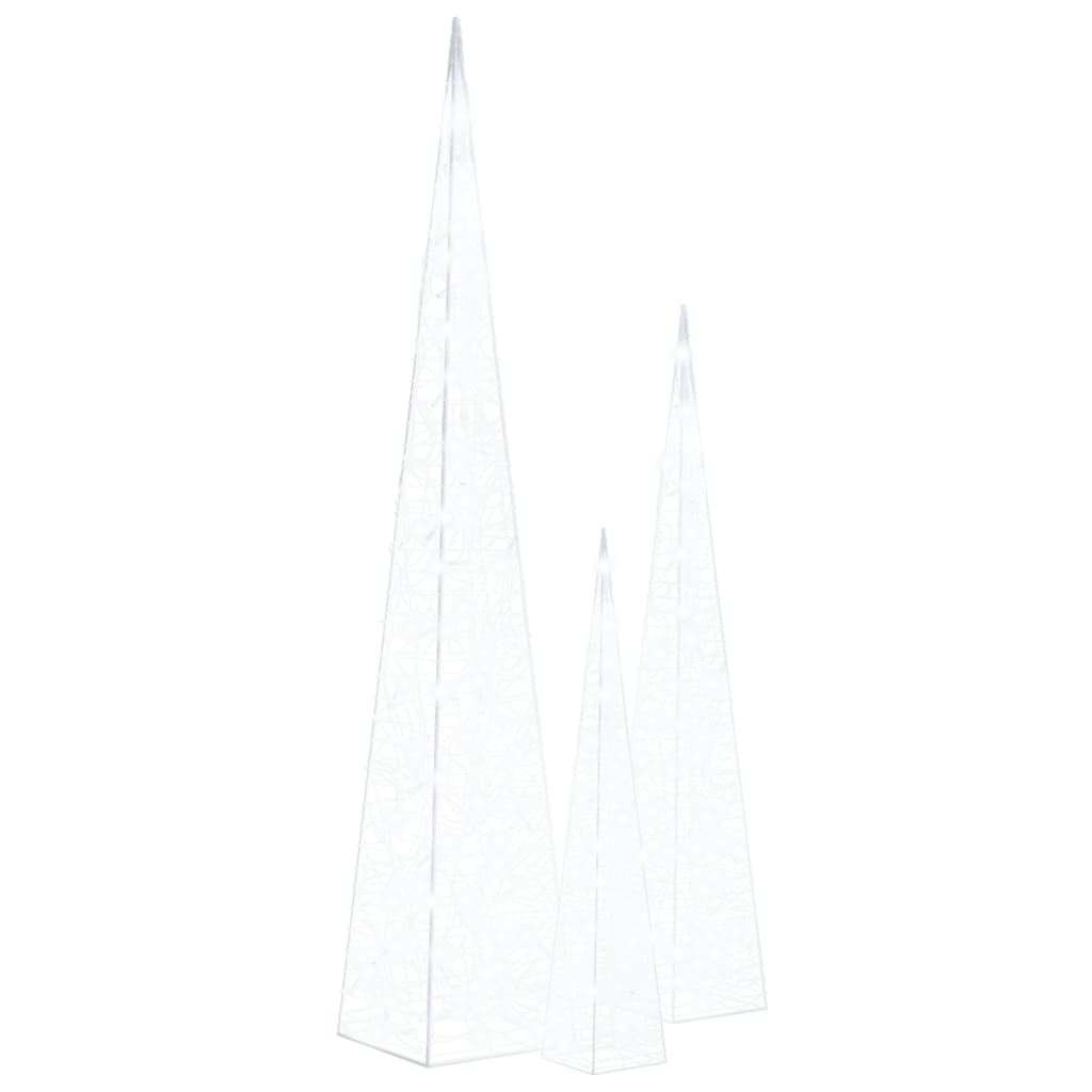 LED-Leuchtkegel Acryl Deko Mehrfarbig 90 cm