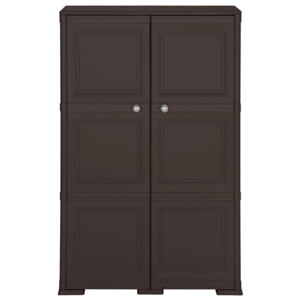 Kunststoffschrank 79x43x125 cm Holzdesign Vanilleeis