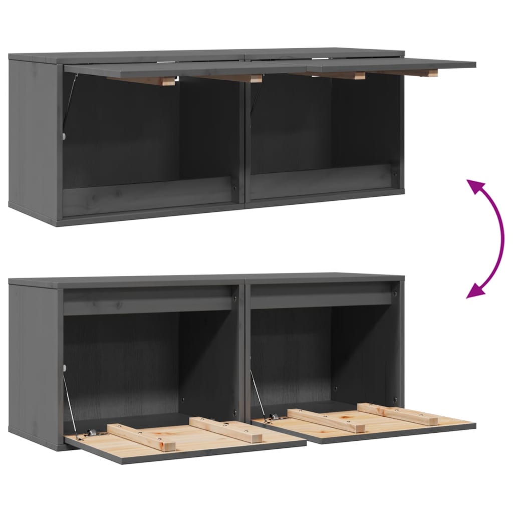 Wandschrank 45x30x35 cm Massivholz Kiefer