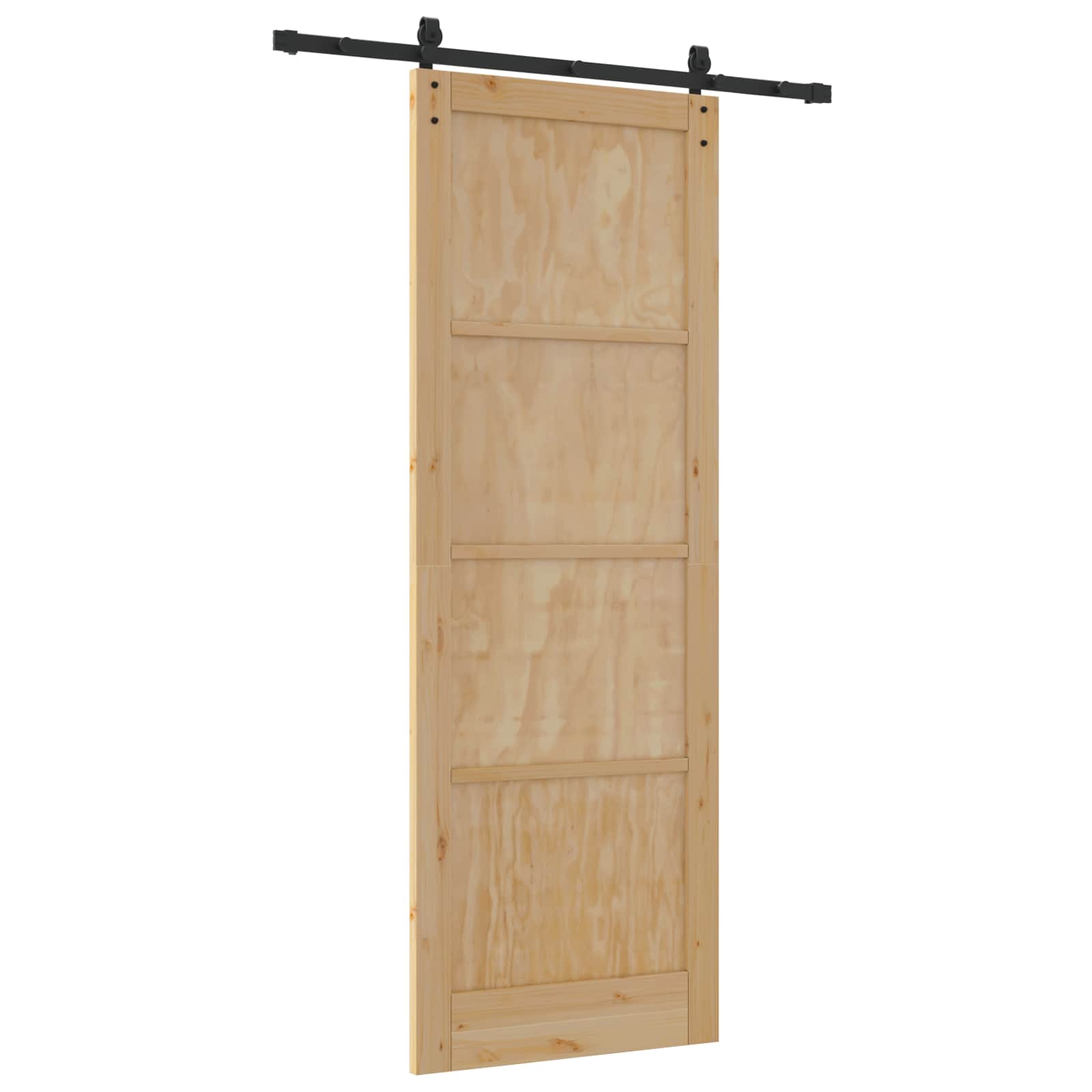 Schiebetür Natur 61 x 198,5 cm Massives Kiefernholz