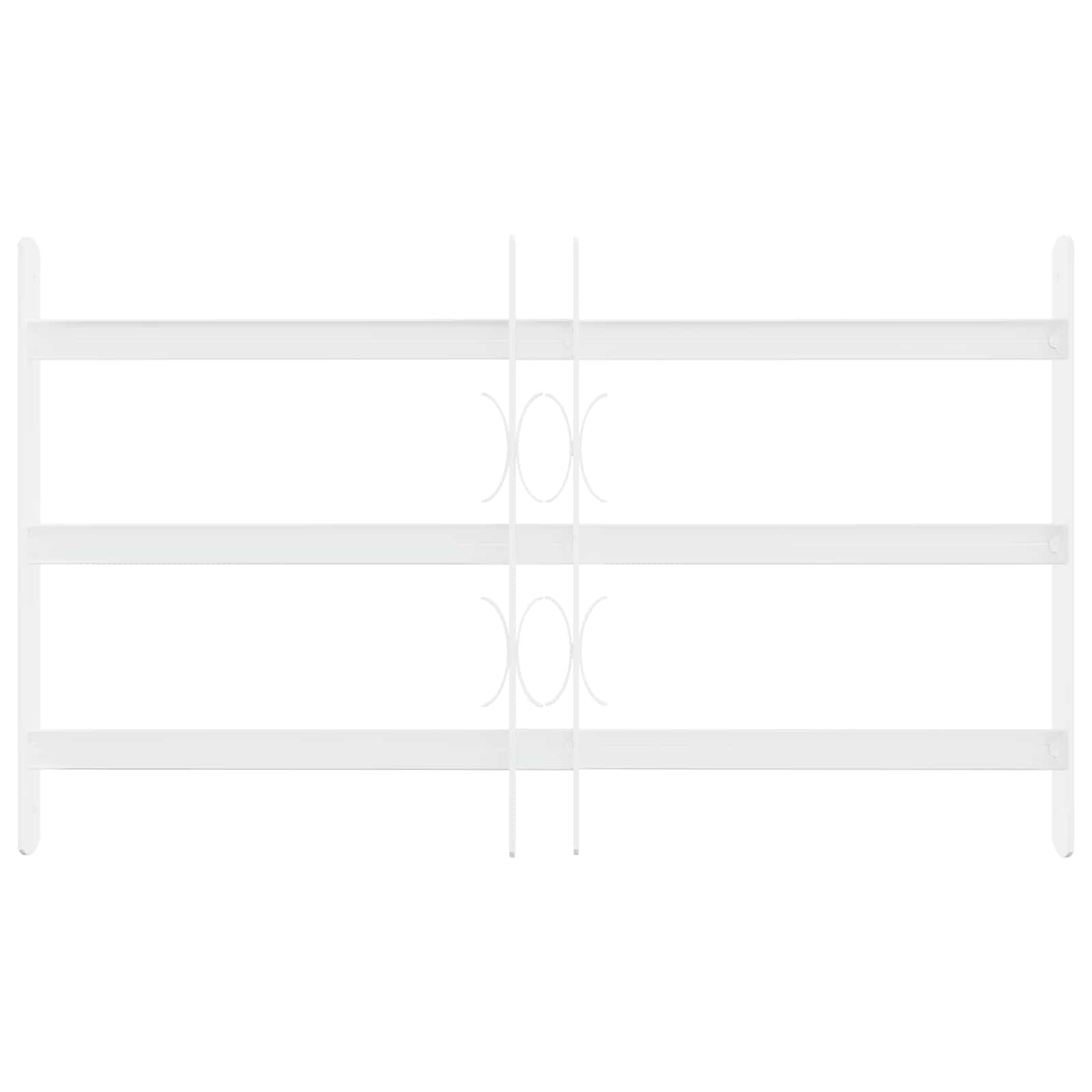 Sicherheitsgitter für Fenster mit 2 Querstangen 43-74 cm