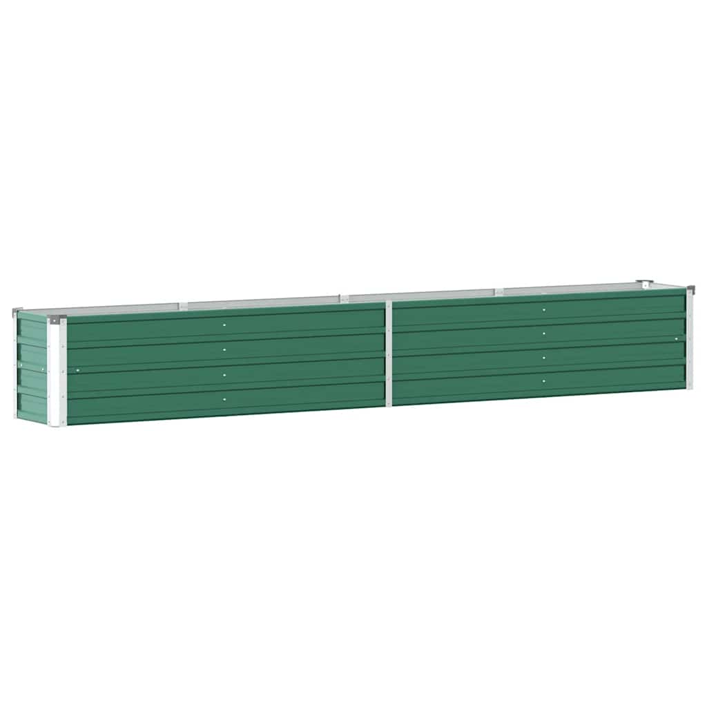 Garten-Hochbeet Verzinkter Stahl 240x80x77 cm Grün