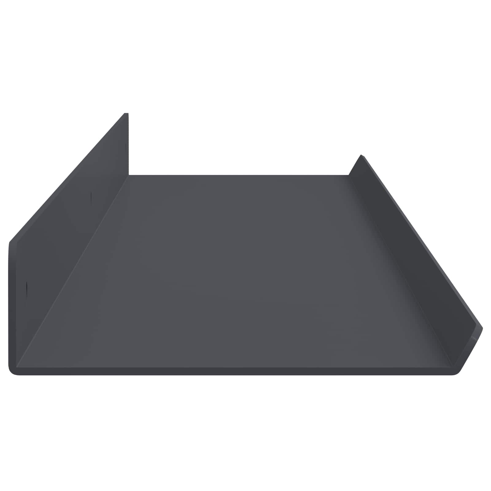 Schwebendes Regal 3 pcs Schwarz 40 x 9 x 2,5 cm Stahl