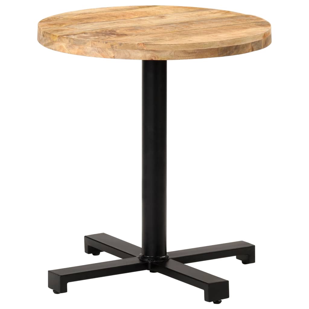 Bistrotisch Rund Ø60x75 cm Raues Mangoholz