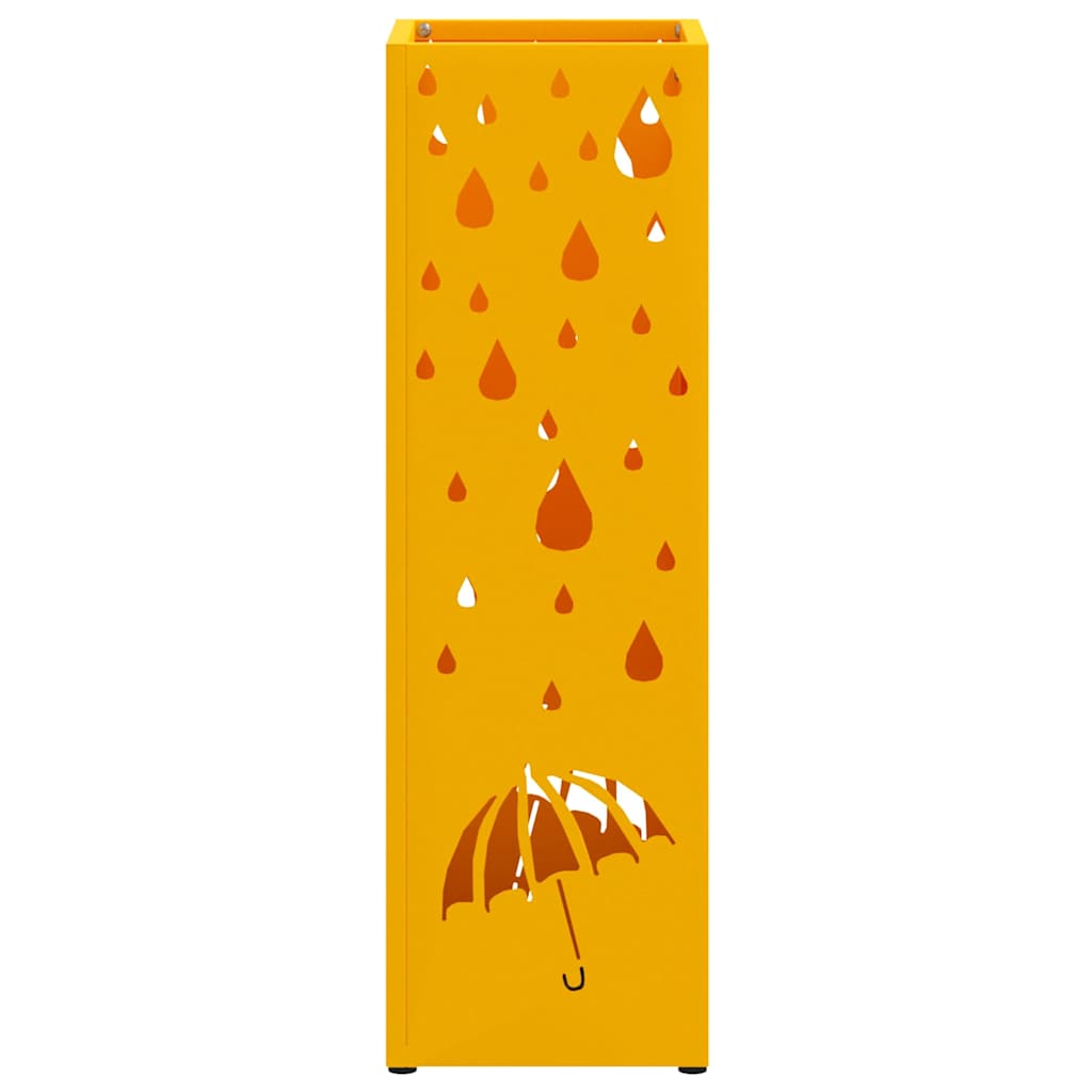 Regenschirmständer Schwarz 15,5 x 15,5 x 49 cm Stahl