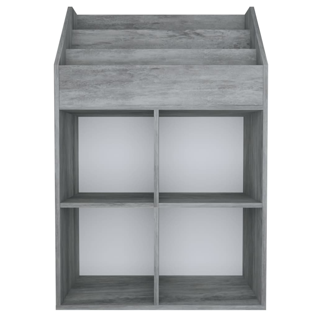 Kinder-Bücherregal Braun Eichen-Optik 71x30x114cm Holzwerkstoff