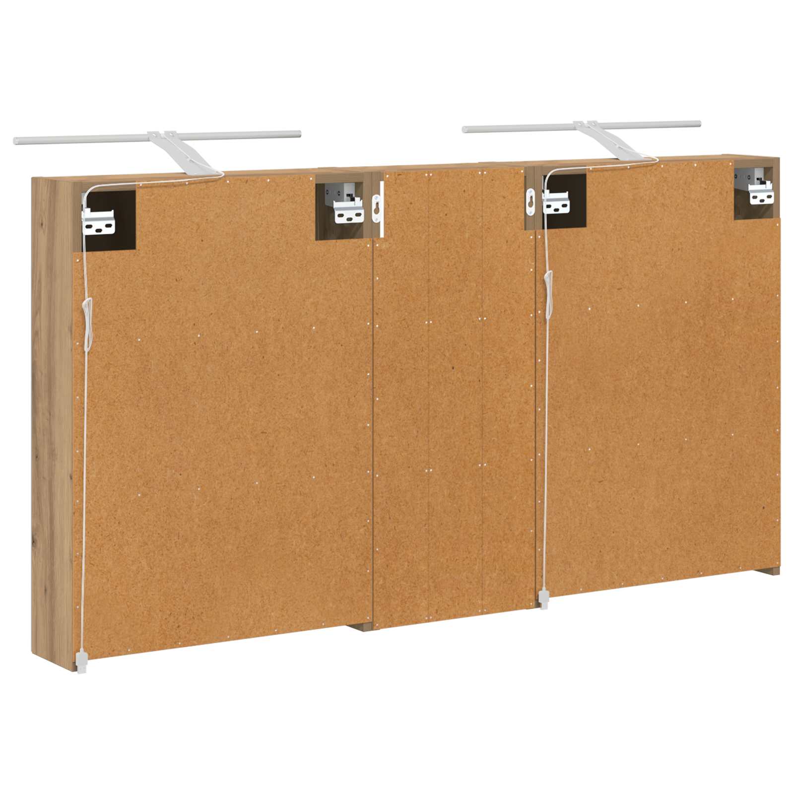 Badezimmerschrank-Set 3 pcs 80 x 10,5 x 50 cm Holzwerkstoff