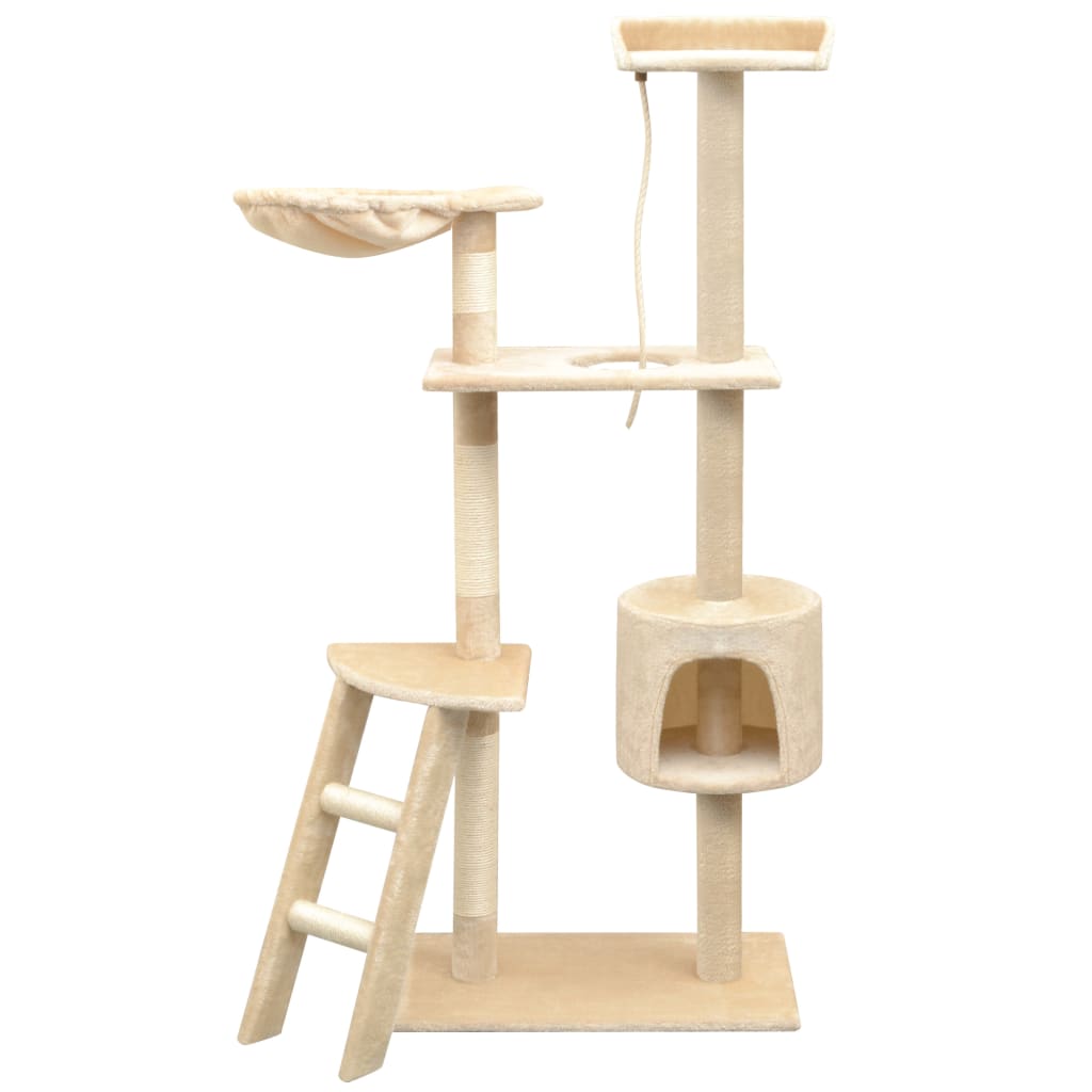 Katzen-Kratzbaum Sisal 125 cm Beige
