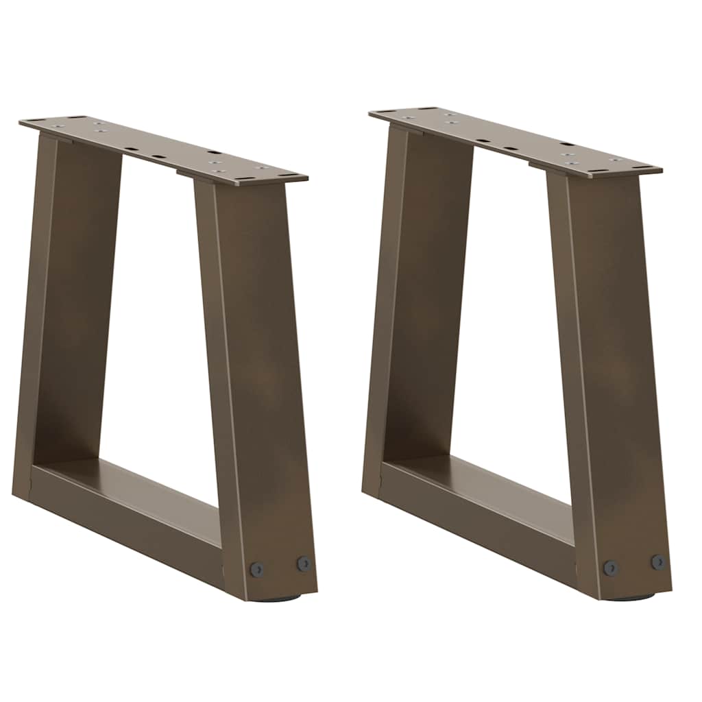 Couchtischbeine V-Form 2 Stück Schwarz 30x(30-31,3) cm Stahl