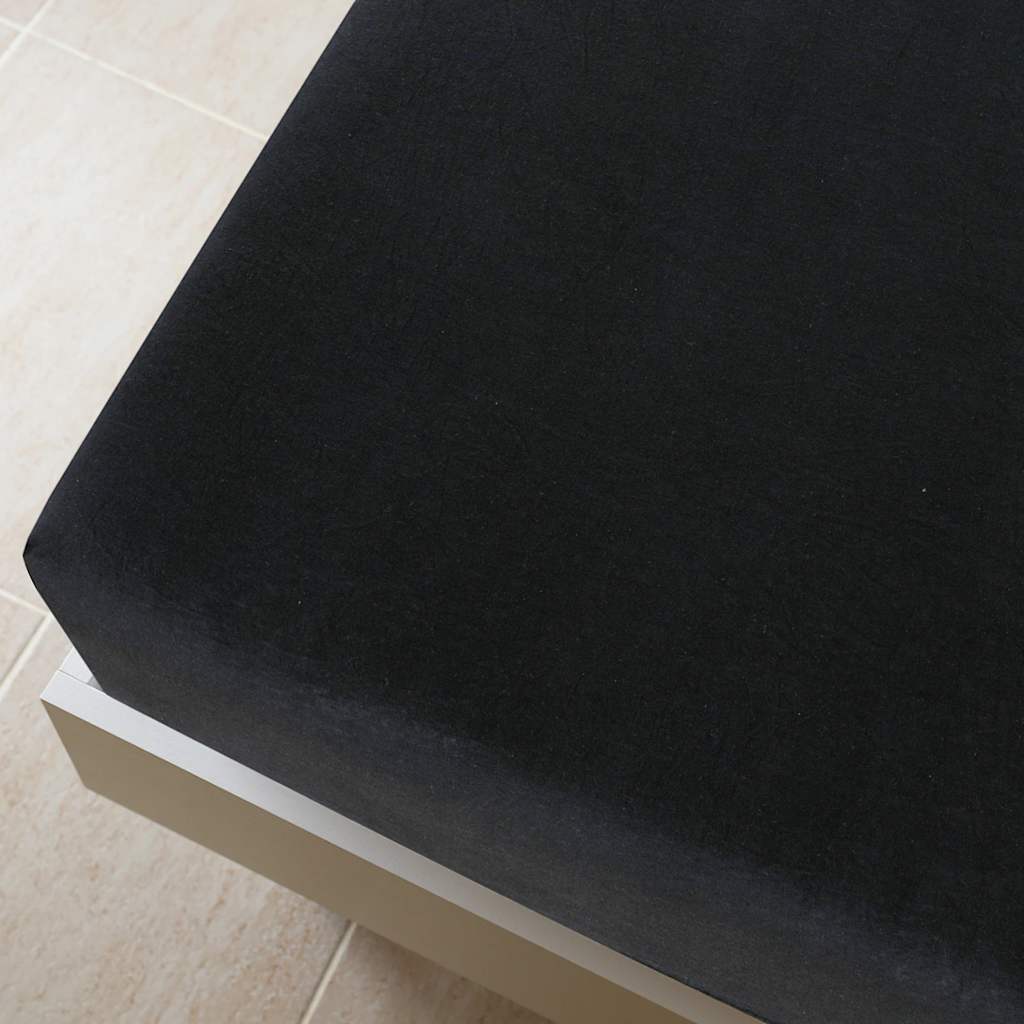 Spannbettlaken Jersey Anthrazit 90x200 cm Baumwolle