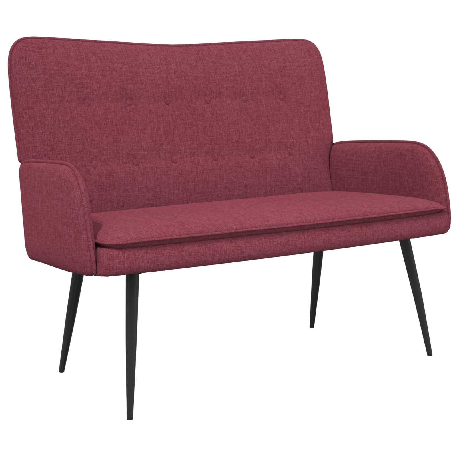 2-Sitzer Sofa Hellgrau 115 x 61 x 87 cm Stoff
