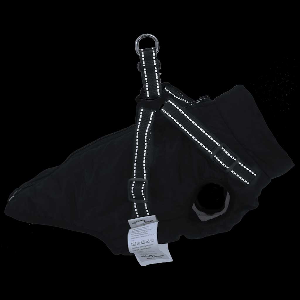 Hundemantel mit Geschirr Wasserdicht Reflektierend Lila L48