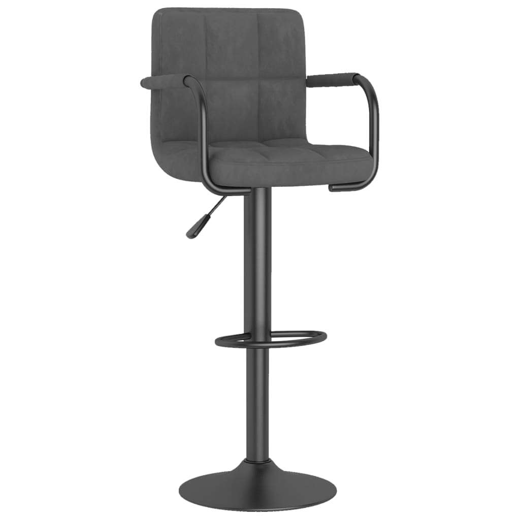 Barhocker 2 Stk. Blau Samt