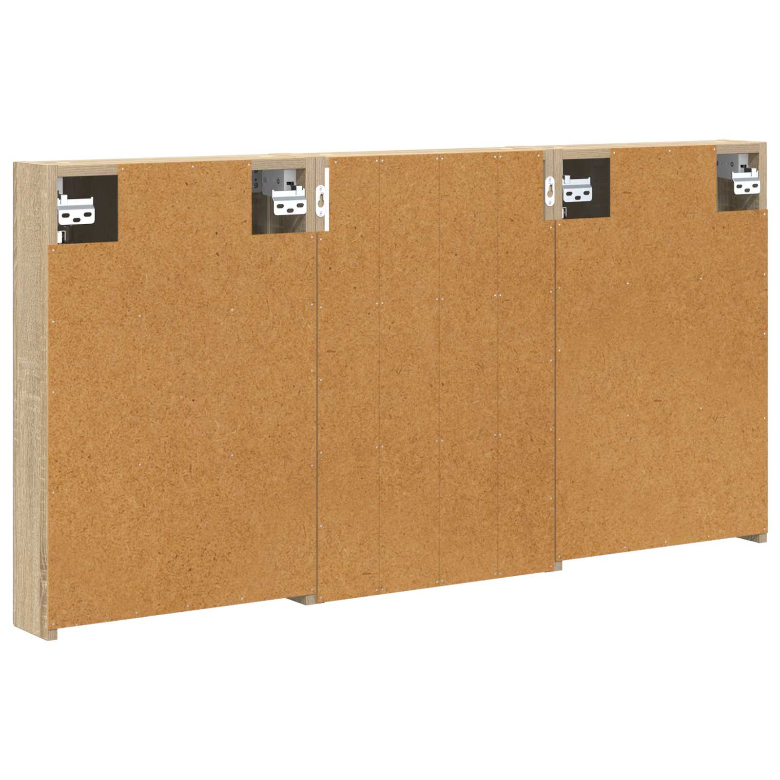 Badezimmerschrank-Set 3 pcs 80 x 10,5 x 50 cm Holzwerkstoff