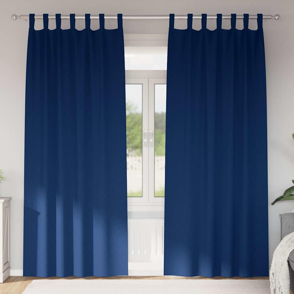 Verdunkelungs-Vorhänge mit Ringen 2 pcs Beige 140 x 140 cm