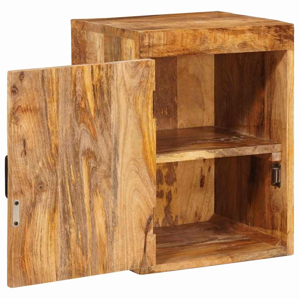 Nachttisch Braun 35 x 33 x 48 cm Massivholz Mango