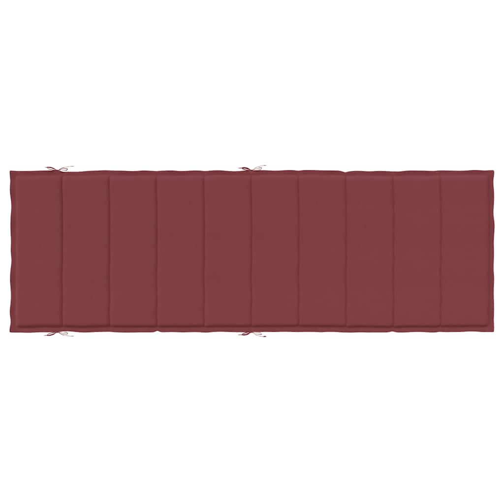 Sonnenliegen-Auflage Melange Anthrazit 186x58x4 cm Stoff