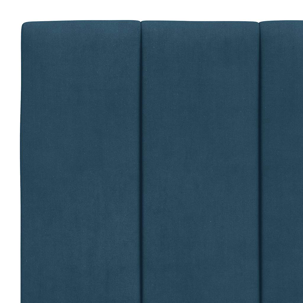 Bett mit Matratze "Hanko" Hellgrau 80x200 cm Samt
