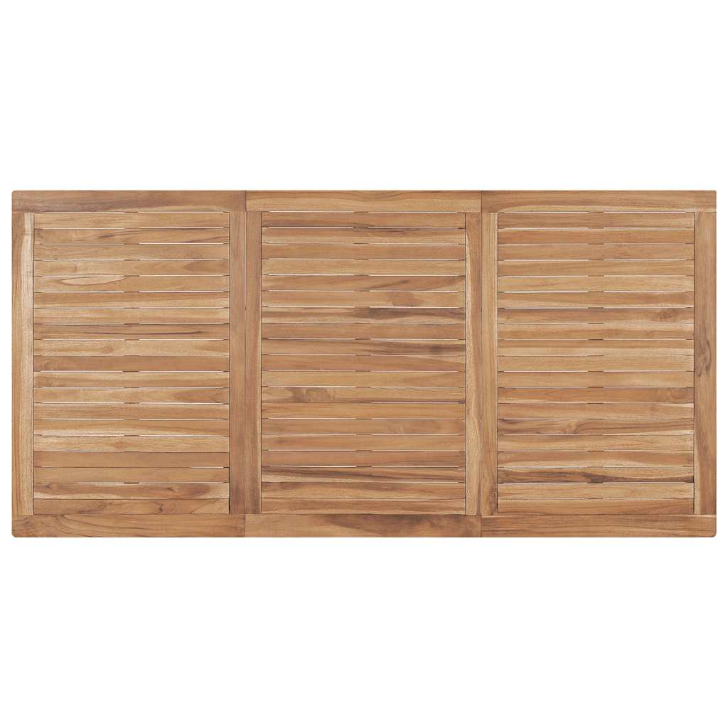 Garten-Esstisch 140x80x77 cm Massivholz Teak