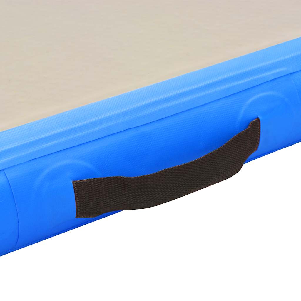 Aufblasbare Gymnastikmatte mit Pumpe 300×100×10 cm PVC Rosa