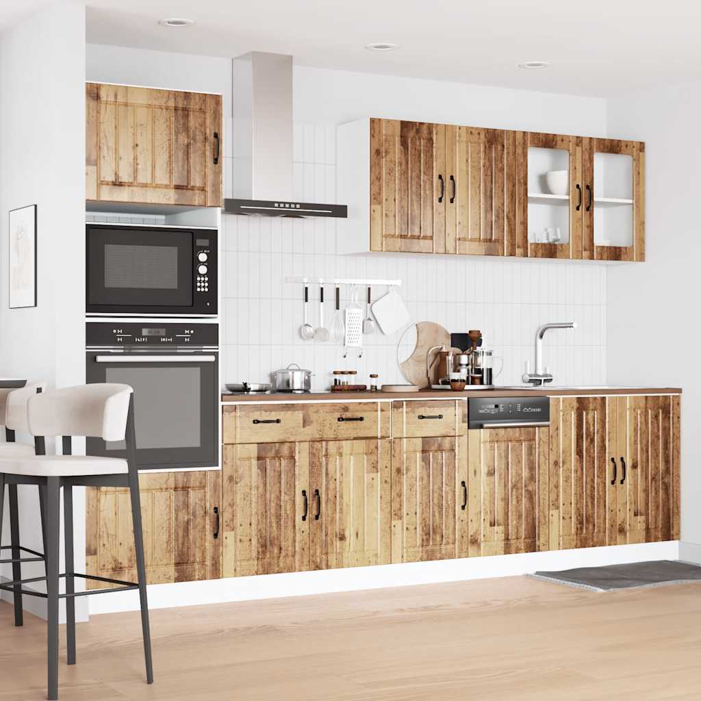 7-tlg. Küchenschrank-Set Kalmar Weiß Holzwerkstoff