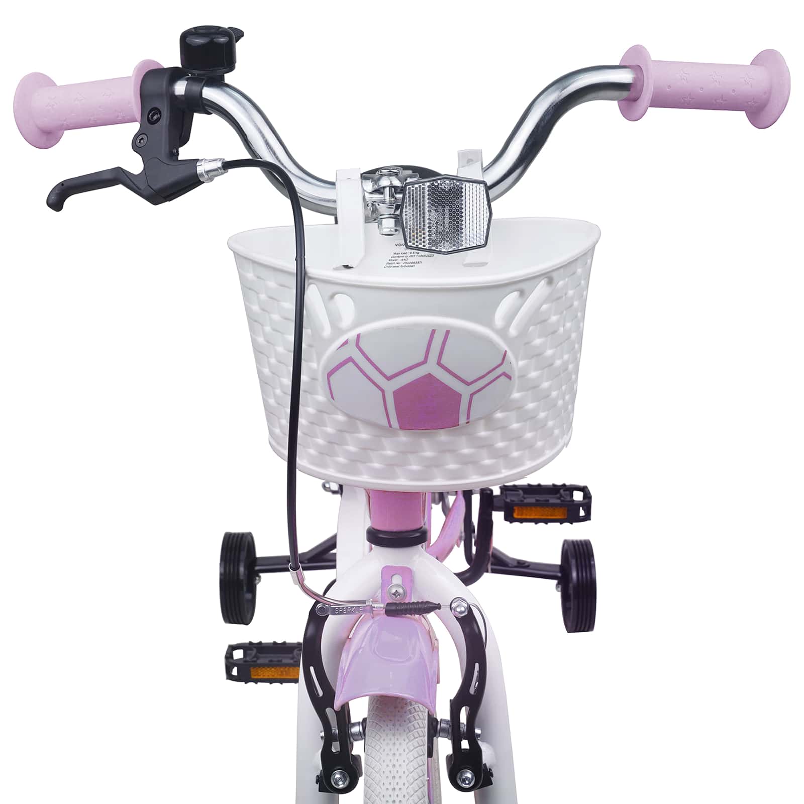 Kinderfahrrad 12 Zoll für 2-4 Jahre alt Rosa