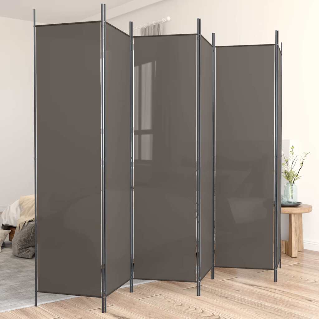 3-tlg. Paravent Schwarz 150x200 cm Stoff